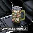 thumbnail image 7 of Mushroom 40 Oz Tumbler with Handle Lid and Straw, Stainless Steel Double Walled Vacuum Insulated Cup, Cute Anniversary Wedding Birthday Gifts Tumbler for Women Men Friends Outdoor Indoor, 7 of 7