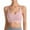 Pink, variant on SCSAlgin Adjustable Strappy Sports Bras for Women Cute Crisscross Bra Wirefree Padded Top for Workout Yoga Daily