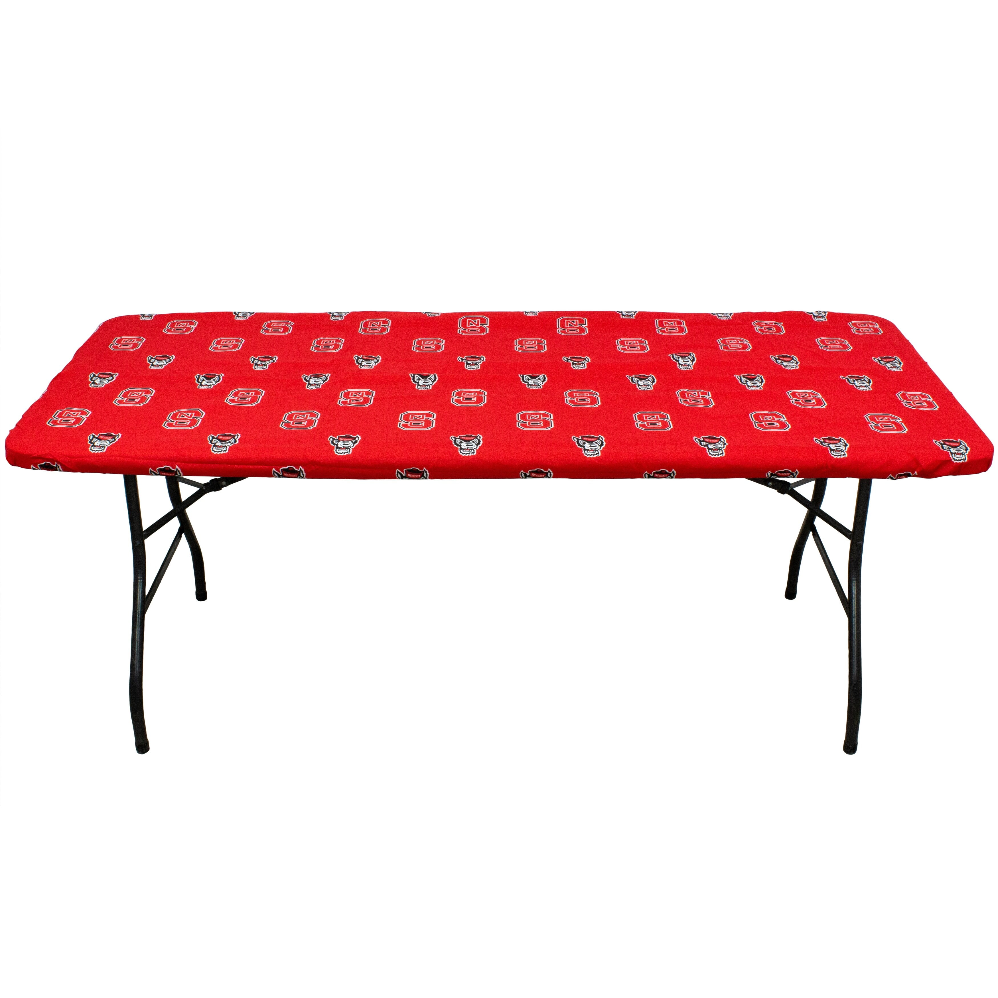 North Carolina State Wolfpack Tailgate Fitted Tablecloth, 33" x 33", Card Table - 33" x 33", Card Table