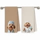 thumbnail image 1 of wonima44 Funny Poodle Bathroom Hand Towels, Poodle Gifts, Dog Lovers Dad Mom Owner Gifts Decorative Hand Towels for Kids Guest Bathroom Washroom Half Bath, 16x24 Inch Set of 2, 1 of 1