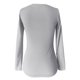 thumbnail image 3 of MHFRRA Camiseta de Manga Larga Acanalada, Ajustada, con Cuello En V, Informal, Elástica, Suave y Cómoda, Básica para Uso Diario Gris, 3 of 4