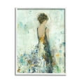 thumbnail image 4 of Stupell Industries Abstract Woman Floral Dress Beauty & Fashion Painting White Framed Art Print Wall Art, 4 of 5