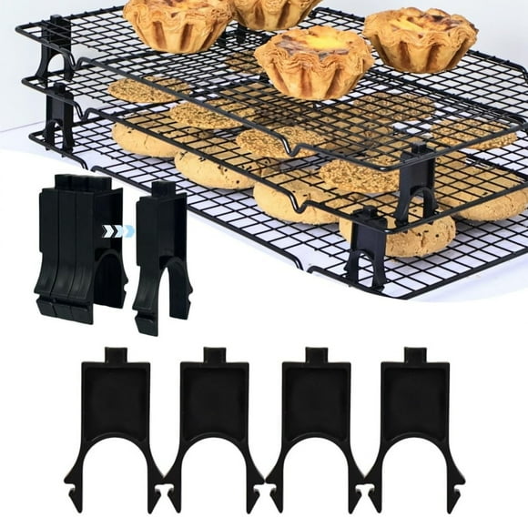 Rack 1 Product Title Crafted for Efficient Kitchen Organization with Wire Rack Stacker Pack Of 4 for Space Saving Storage