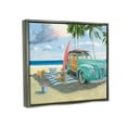 thumbnail image 4 of Stupell Industries Dogs on Beach Shore Animals & Insects Painting Gray Floater Framed Art Print Wall Art, 31 x 25, 4 of 10