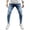 Blue, variant on Mens Jeans Athletic Fit Stretch Taper Mens Casual Fitness Solid Bodybuilding Pocket Skin Full Length Sports Pants Jeans for Men Athletic Fit Stretch Stretch Jeans