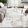 thumbnail image 2 of Hasoo 8' x 10' Area Rug for Living Room Modern Abstract Area Rug Machine Washable Rug Distressed Rug Bedroom Dining Room Kitchen Carpet Beige/Brown, 2 of 5
