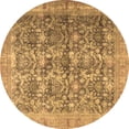 thumbnail image 1 of Ahgly Company Indoor Round Persian Brown Traditional Area Rugs, 7' Round, 1 of 4