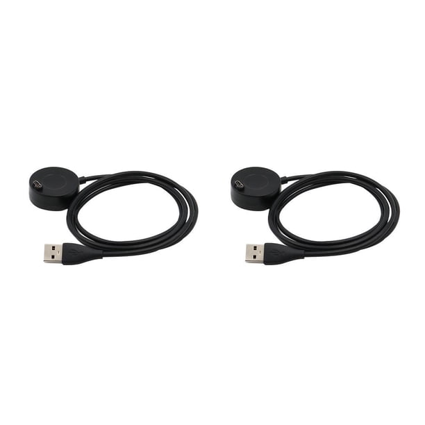 Monstrate Reemplazo para Fenix 5S /Fenix 5 /Fenix 5X PLUS 3 /Vivosport Cable USB Cable negro 1m 2piezas