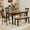Brown and Black, variant on Furmax 6-Piece Solid Wood Dining Table Set with 4 Chairs & 1 Bench, 58" Durable Table for 4-6 People, Perfect for Family Kitchen/Dining Room/Restaurant with Round Corners, Brown And Black
