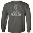 thumbnail image 3 of Fair Game Shelby Cobra Legendary Racing Circle Long Sleeve Shirt-Charcoal-Small, 3 of 6