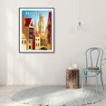 thumbnail image 2 of Cuadros Decorativos Pintura de diamante 5D Ciudad abstracta DIY Taladro redondo completo Decoración Trabajo hecho a mano Regalos JShteea Nuevos Originales, 2 of 5