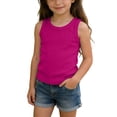 thumbnail image 2 of Diufon Girls Tank Tops Unisex Kids Summer Crewneck Sleeveless Shirts Casual Vest Top for Sport Dance Yoga, 2 of 9