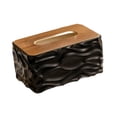 thumbnail image 2 of Elegante y moderno porta servilletas rectangular para encimera de cocina. Negro, 2 of 9