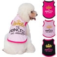 thumbnail image 1 of shenmeida Dog Letter Printed Shirts Pet Clothes Soft Puppy Summer T-Shirts Comfortable Dog Shirts Breathable Dog Vest Dog Outfit for Dogs Cats Puppy, 1 of 7