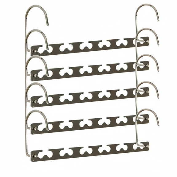 Sturdy Collapsible Closet Hangers 5pcs Metal Universal Fit Wardrobe Organizer