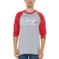 thumbnail image 2 of Shop4Ever Men's Stronger Than Cancer Breast Cancer Awareness Raglan Baseball Shirt Large Black/White, 2 of 4