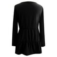 thumbnail image 4 of UFOUND Maternity Blouse Women's T Shirts Tiered Basic Solid Color Casual Pregnancy Tops Long Sleeves Shirt, 4 of 8