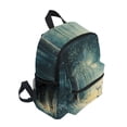 thumbnail image 2 of FORMRS School Backpack with Front Zippered Pocket 12" Student Travel Daypack, Night Forest Scene, 2 of 6