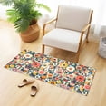 thumbnail image 6 of Haosy Abstract Colorful Small Flowers Bathroom Rugs Non Slip Absorbent Soft Plush Quick Dry Bath Mat, 39"x20", 6 of 8