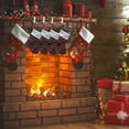 thumbnail image 7 of Fireplace Stocking and Garland Hanger, 2 in 1 Mantel Hanger for Garland, Fireplace Stocking Holders for Mantle Garland Hooks for Xmas Holiday Home Party Decoration, 7 of 7