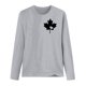 thumbnail image 3 of MHFRRA Camiseta de Manga Larga para Mujer con La Bandera del Día de Canadá y La Hoja de Arce Canadiense. Gris, 3 of 3