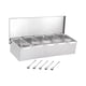thumbnail image 2 of Tarros de especias Caja de condimentos Ollas de especias Herramienta de cocina Caja de almacenamiento extraíble Condimento 5 rejillas, 2 of 9