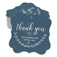 thumbnail image 1 of Inkdotpot Pack Of 50 Thank You For Sharing Our Special Day Bridal Shower-Baby Shower-Retirement-Wedding-Birthday Paper Tags DIY Craft Bracket Shape Real Silver Foil Hang Tags, 1 of 7
