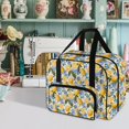 thumbnail image 2 of ZIATUBLE Lemon Carrying Travel Storage Washable Sewing Machine Organizer and Storage Dustproof Carry Case with Storage Pockets and Handles Compatible with Most Standard Sewing Machines, 2 of 7