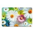 thumbnail image 1 of Floral Tech Fabric Bath and Entry Mat Set Super Absorbent Non 2 Piece Doormat for Indoor Household Use 2PCS, 1 of 5