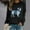C Black, variant on HAPIMO Women's Fashion Basic Shirts Cute Funny Dog Sheep Animal Print Sweatshirts Mid-Length Long Sleeve Tops Casual Crewneck Pullover Blouses Black L