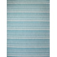 thumbnail image 6 of Benissimo Contemporary Indoor / Outdoor Area Rug STRIPES Collection I 6x9 I Turquoise, 6 of 6