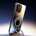 thumbnail image 5 of ShellTech Magnetic Case for iPhone 16 Pro Case Kickstand & Ring Holder [Compatible with Magsafe][Bling Diamond Stand] Camera Lens Protector Prevents Oily Non-Slip Shockproof Case,Titaniumblack, 5 of 10