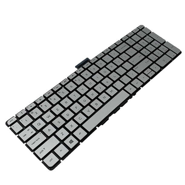 Injueey Teclados para portátiles, retroiluminación para el hogar y la Oficina, protección de marco negro, piezas de reparación, reemplazo de teclados Juegos de teclado y mouse para computadora