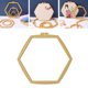 thumbnail image 5 of Aros de , exhibición de plástico, de aro de hexagonal reutilizable para arte, artesanía, adornos de , , 320 mm x 295 mm Macarena Bastidor de aros de bordado, 5 of 8