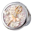 thumbnail image 3 of EeaseCA Rhinestone Dual-sided Makeup Mirror Creative Foldable Mirror Magnifying Mirror, 3 of 7