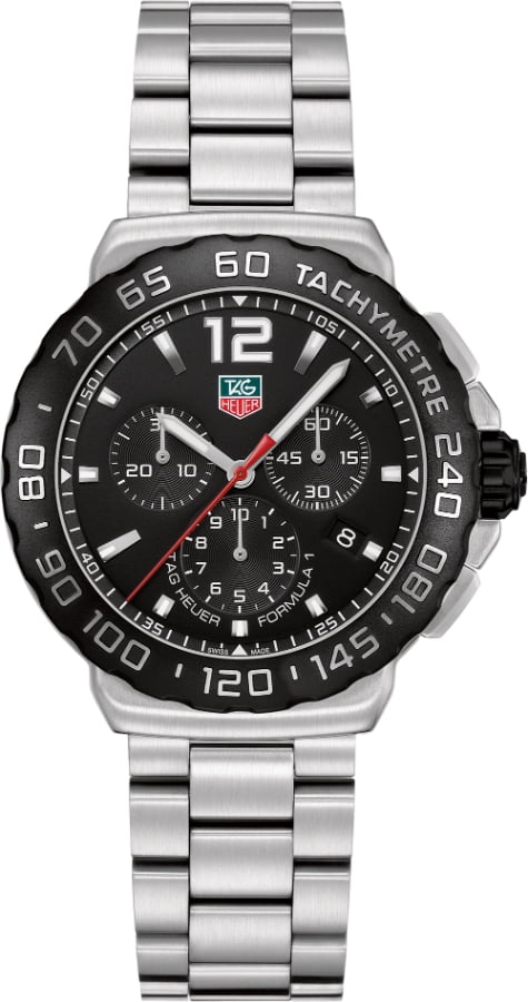 formula 1 chronograph black dial men's watch