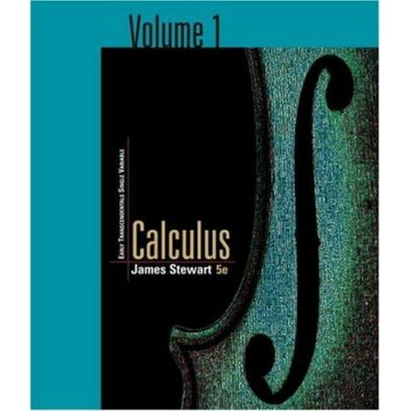 Single Variable Calculus: Early Transcendentals, Volume 1 (Hardcover - Used) 0534496784 9780534496784