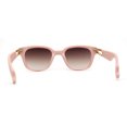 thumbnail image 4 of Womens Slim Rectangle Horn Rim Jewel Metal Hinge Plastic Sunglasses Pink Brown, 4 of 4