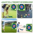 thumbnail image 7 of Golf Chipping Game, Golf Target Game with Hitting Mat, 12 Sticky Balls, 6 Axes, 2 Soccer Balls, 8 Bean Bags, Indoor Outdoor Golf Games for Chipping Practice for Dads Golfers, 7 of 7