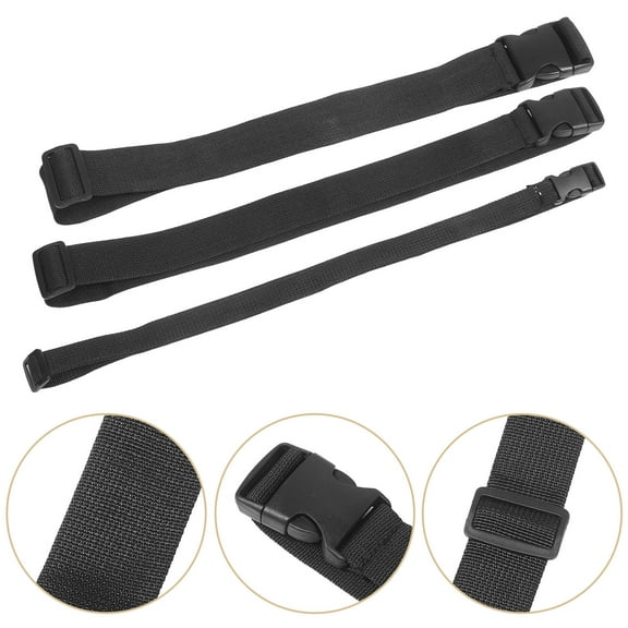 Topbathy 3Pcs Travel Fanny Pack Extender Strap Easy Attach and Remove in Nylon