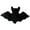 Black, variant on 16 Inch Halloween Bat Plush Pillow - Black Bat Shaped Throw Pillow for Couch, Sofa & Bed, Gothic Decor, Spooky Stuffed Cushion for Home & Car