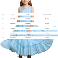 thumbnail image 3 of Girls Sleeveless Sequin Tulle Maxi Dress - Mesh Yoke Ruffle Hem Flowy Party Dress for Kids 6-12 Sky Blue 110, 3 of 6