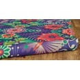 thumbnail image 6 of Lola Bright Tropical Wool Rug, Ultra Violet/Cherry Red, 5ft x 8ft Area Rug, 6 of 7