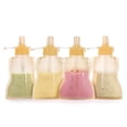 thumbnail image 1 of Pack de 4 Bolsas Reutilizables de Silicona para Comida de Bebé Haakaa 120 ml, 1 of 8