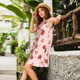 thumbnail image 5 of Defioc Ladybug With Flower Pattern Women's Summer Dresses 2025 Beach Casual Sleeveless Tank Loose Sundress Beach Vacation Clothes with Pocket -3X-Large, 5 of 7