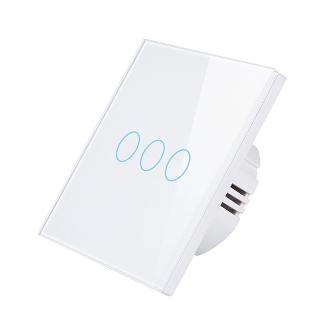 Commutateur Intelligent Wi‐Fi Commutateur Lumineux Commande Vocale, Télécommande, RF433, Commande Tactile Compatible avec Alexa Google Home Horaire, Minuterie, Compte à Rebours Besoins Fil Neutre Aucun Concentrateur Requis