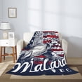thumbnail image 2 of Fuzoiu Mallard Duck With American Flag Print Flannel Throw Blanket,Light Weight Warm Decorative,Throw Blanket Cover for Sofa, Couch, Bedroom,Travel-80"x60", 2 of 6