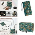 thumbnail image 4 of ZUXONGSY Vintage Butterfly Mandala Print PU Leather Crossbody Bag Purse and Wallet Set for Women - Large Multi-Pocket, Adjustable Strap, Waterproof Lightweight Travel Shoulder Bag, 4 of 5