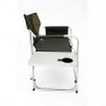 thumbnail image 4 of 1-piece Padded Folding Outdoor Chair with Side Table and Storage Pockets,Lightweight Oversized Directors Chair for indoor, Outdoor Camping, Picnics and Fishing,Green, 4 of 6