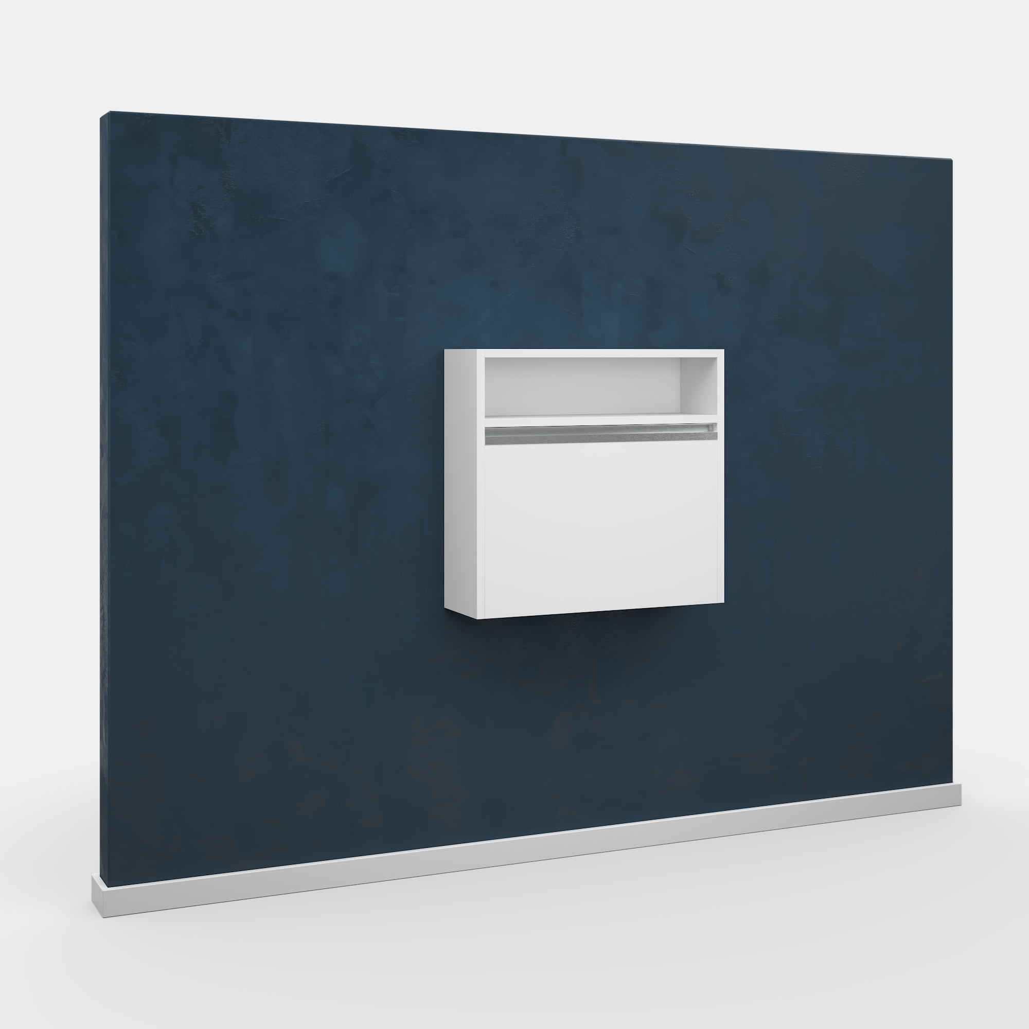 Wall-Mounted Foldable 4 Tier White Vilas Modern Desk